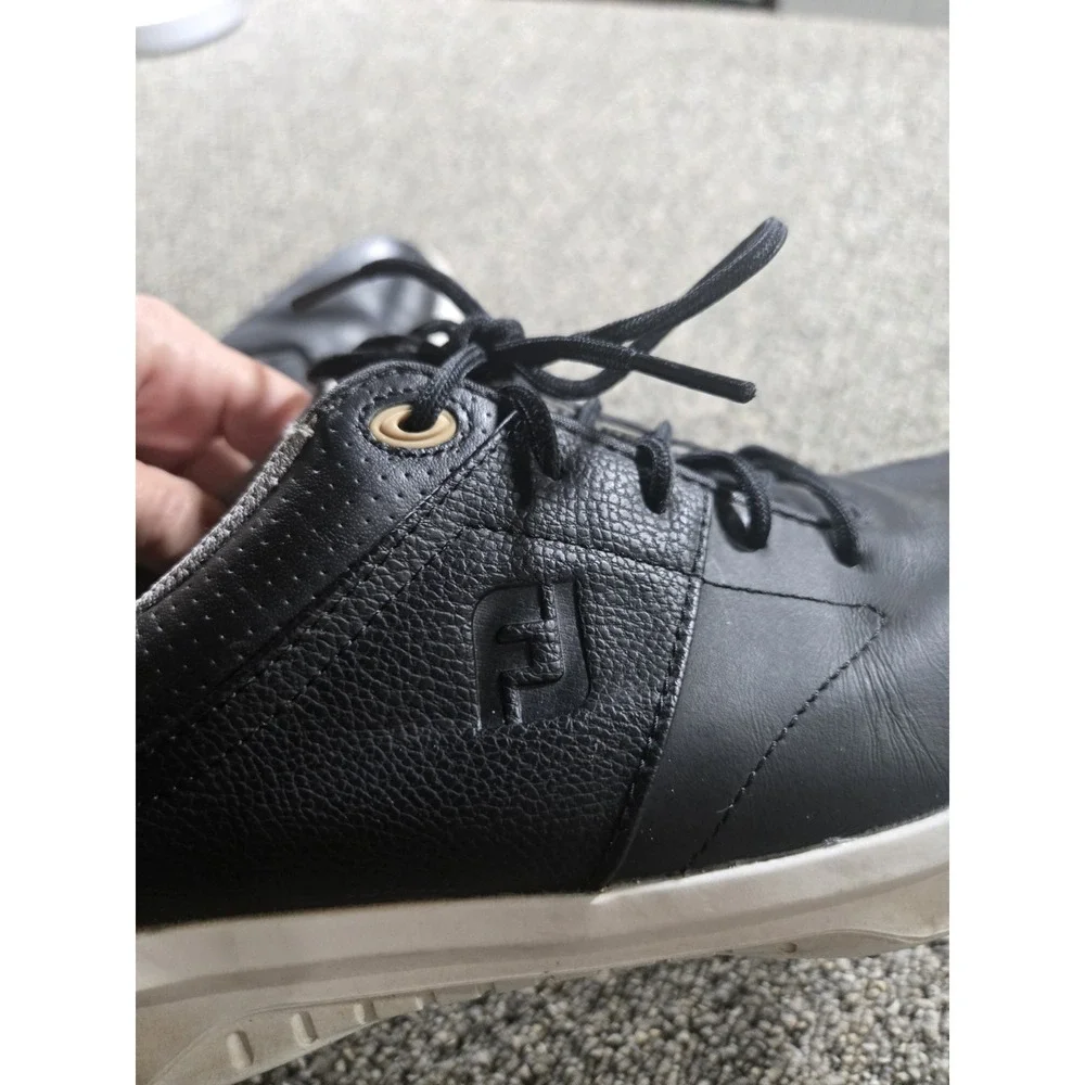 Footjoy Contour Series Black Leather Golf Shoes 54180